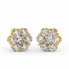 18K Gold Diamond Earrings