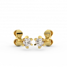 18K Gold Diamond Earrings