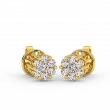 18K Gold Diamond Earrings