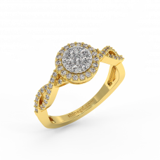 18K Gold Diamond Ring