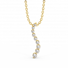 18K Gold Diamond Pendant