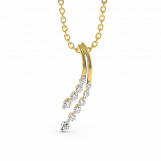 18K Gold Diamond Pendant