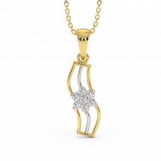 18K Gold Diamond Pendant