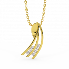 18K Gold Diamond Pendant