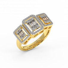 18K Gold Diamond Ring