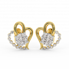 18K Gold Diamond Earrings