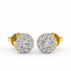 18K Gold Diamond Earrings