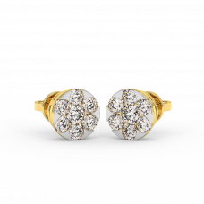 18K Gold Diamond Earrings