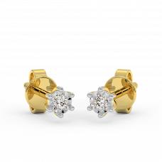 18K Gold Diamond Earrings