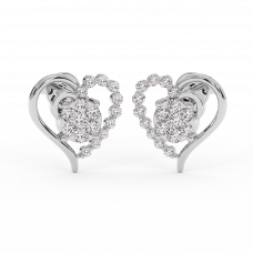 18K Gold Diamond Earrings