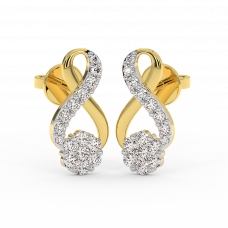 18K Gold Diamond Earrings