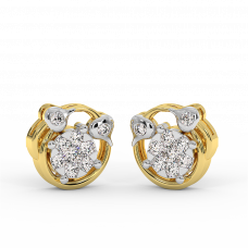 18K Gold Diamond Earrings