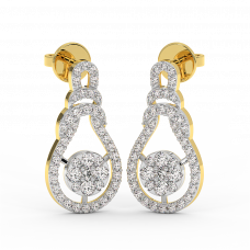 18K Gold Diamond Earrings