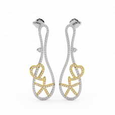 18K Gold Diamond Earrings