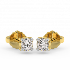 18K Gold Diamond Earrings