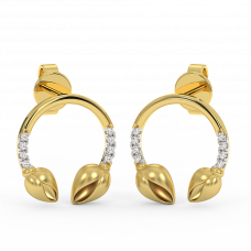 18K Gold Diamond Earrings