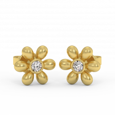 18K Gold Diamond Earrings