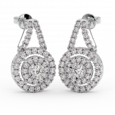 18K Gold Diamond Earrings