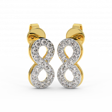 18K Gold Diamond Earrings