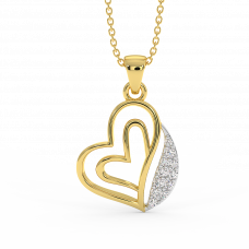 18K Gold Diamond Pendant