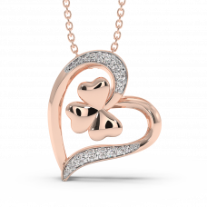 18K Gold Diamond Pendant