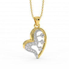 18K Gold Diamond Pendant