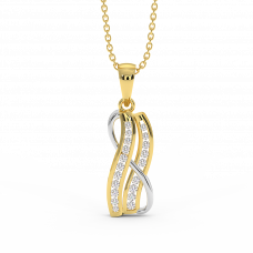 18K Gold Diamond Pendant