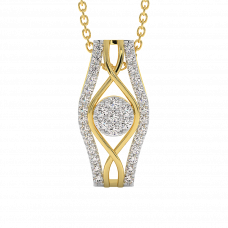 18K Gold Diamond Pendant