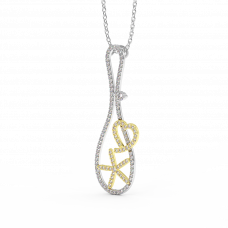 18K Gold Diamond Pendant