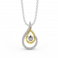 18K Gold Diamond Pendant