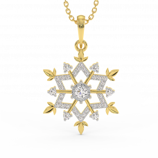 18K Gold Diamond Pendant