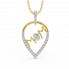 18K Gold Diamond Pendant