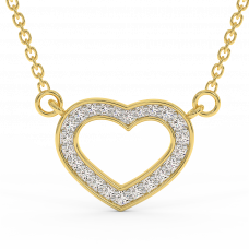 18K Gold Diamond Pendant