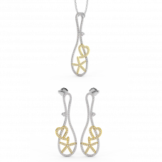 18K Gold Diamond Set