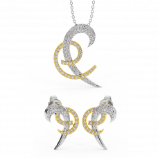 18K Gold Diamond Set