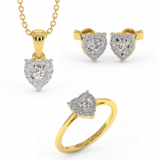 18K Gold Diamond Set