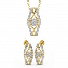 18K Gold Diamond Set