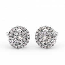 18K Gold Diamond Earrings