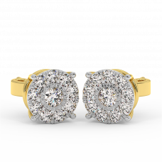 18K Gold Diamond Earrings