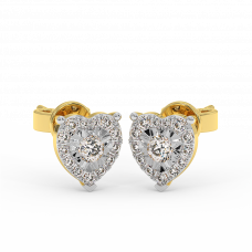 18K Gold Diamond Earrings