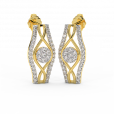 18K Gold Diamond Earrings