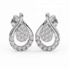 18K Gold Diamond Earrings