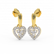 18K Gold Diamond Earrings