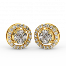 18K Gold Diamond Earrings