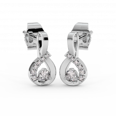 18K Gold Diamond Earrings