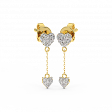 18K Gold Diamond Earrings