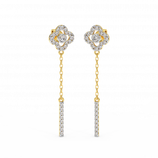 18K Gold Diamond Earrings