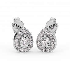 18K Gold Diamond Earrings