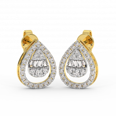 18K Gold Diamond Earrings