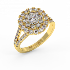 18K Gold Diamond Ring